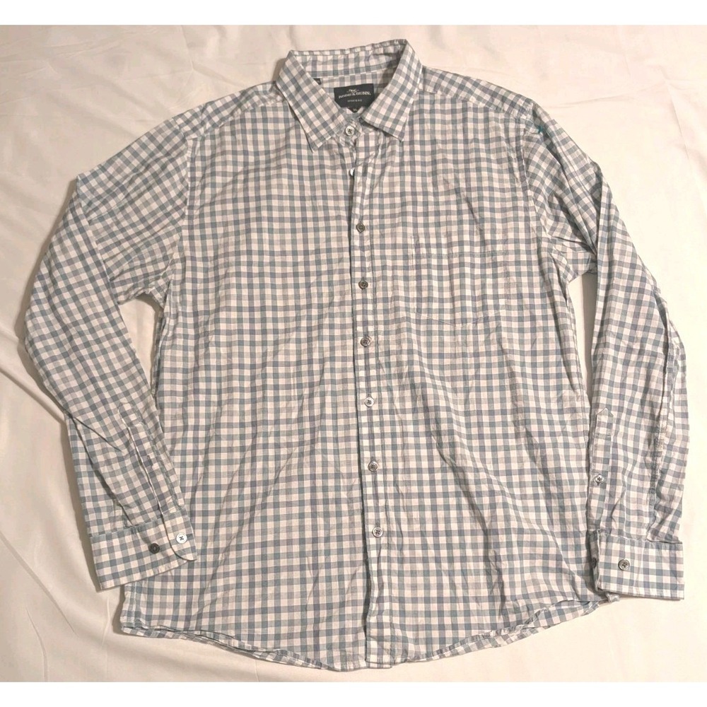 Rodd And Gunn Men's Green & Blue Checkered Print Oxford Shirt -‎ Size Large